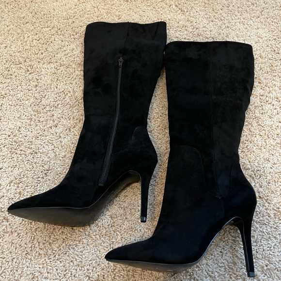 Charles by Charles David Black Suede Boots - Picture 2 of 3